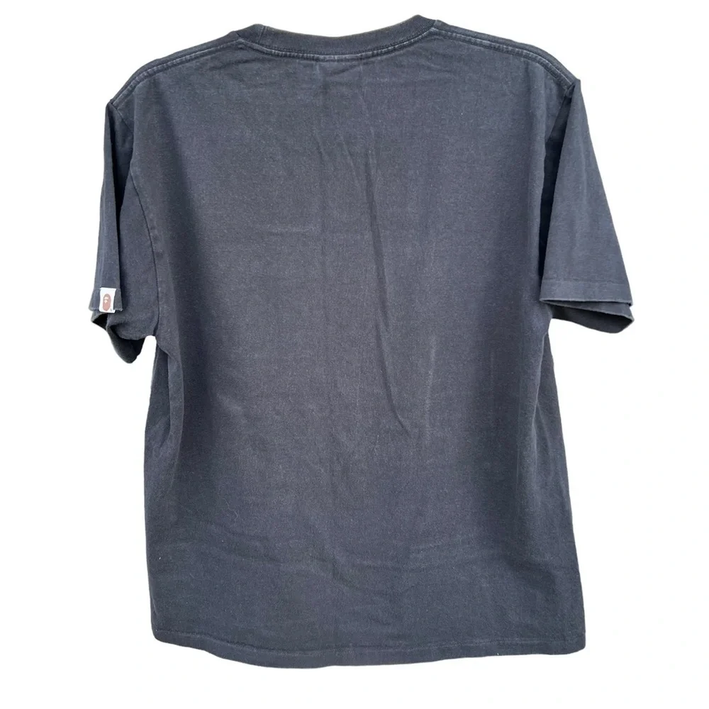 BAPE A Bathing Ape Yellow Orange Camo Shark T-Shirt Short Sleeve Large - Picture 3 of 10